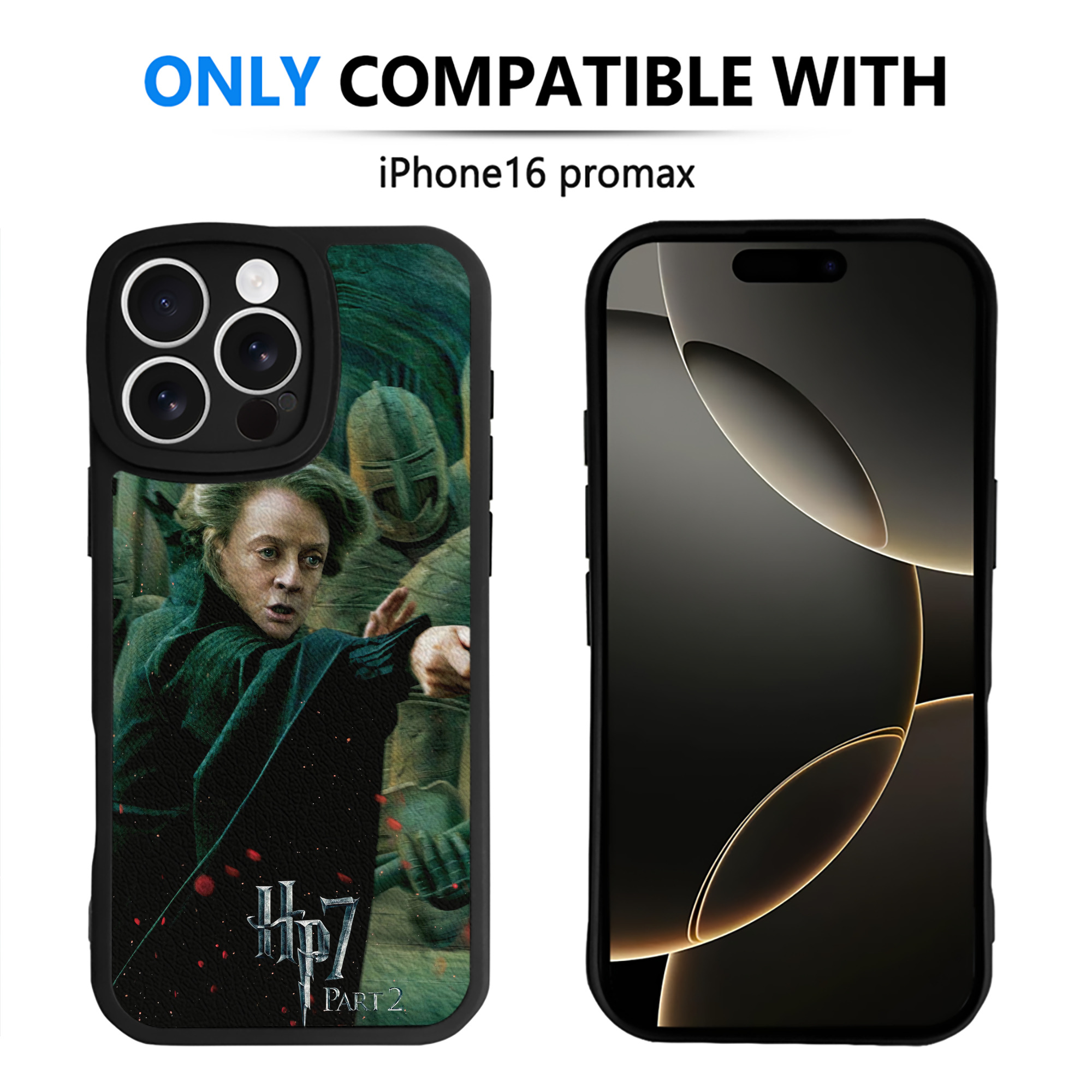 （画像用） Harry Potter ハリー・ポッターシリーズ 【iPhone 16シリーズ対応】シリコンスマホケース（レザー調） 材質：シリコン